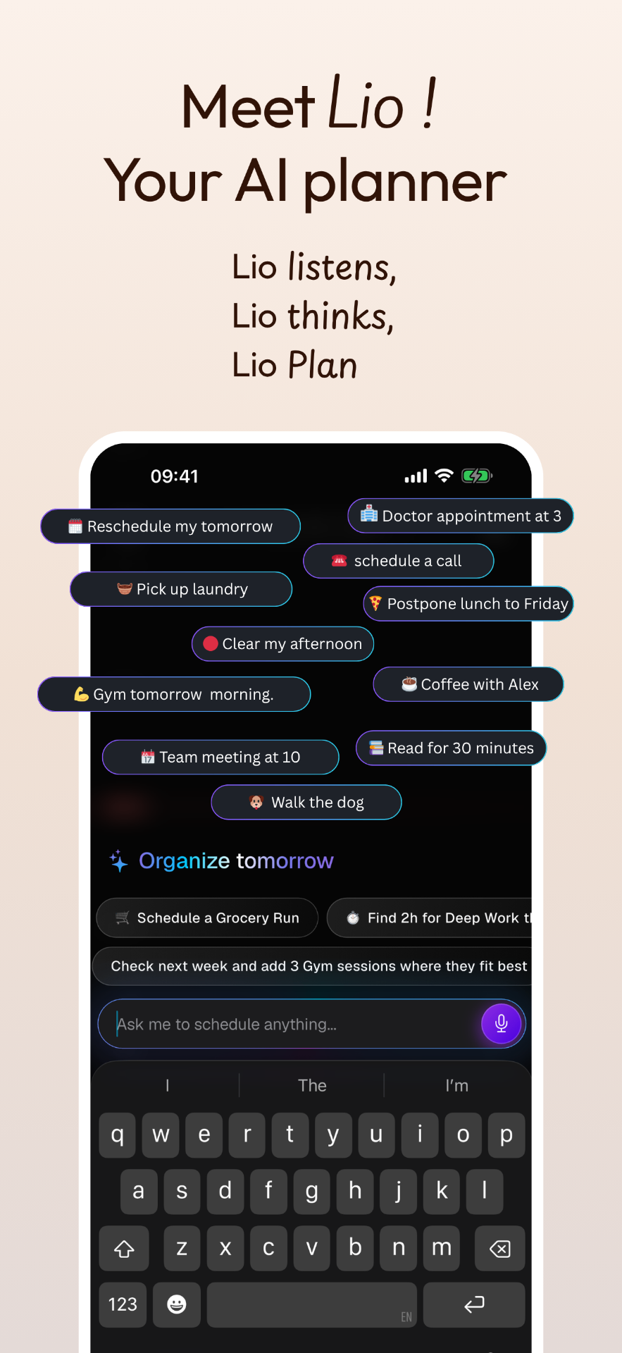 Meet Lio — the AI planner that listens, thinks, and plans